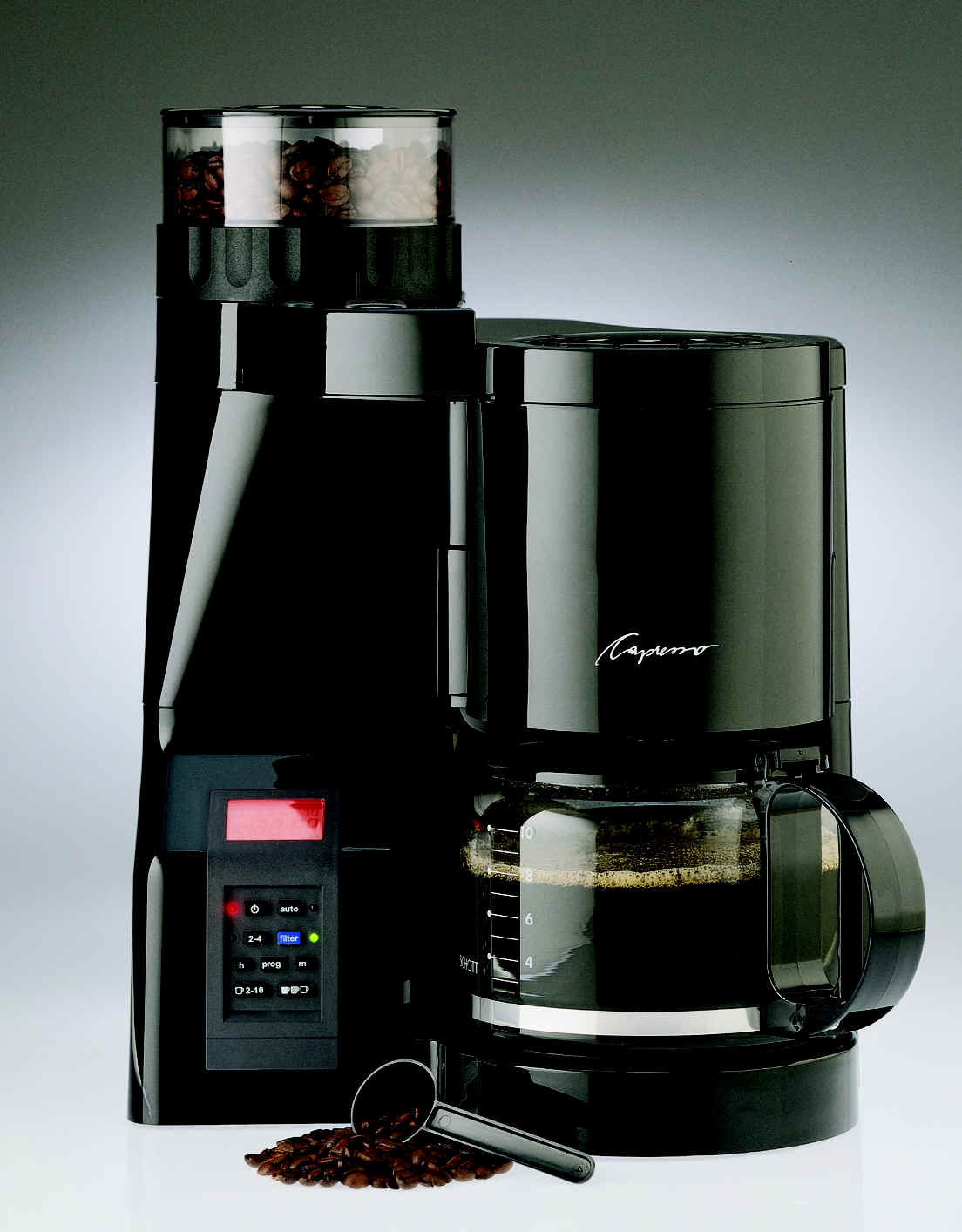 PROGRAMMABLE COFFEE MAKER 10 Cup Automatically grinds beans OR