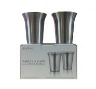 Final Touch Double Wall Espresso Cups 8 Oz each